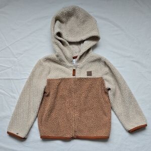 Carter's Tan and Brown Fleece Hoodie